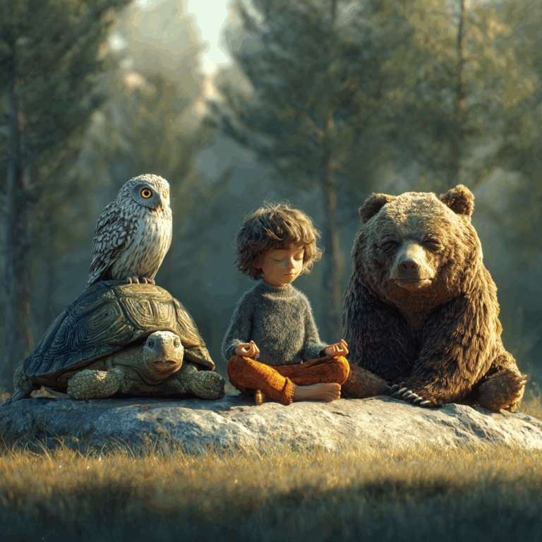 Your Child’s New Calm-Down Routine: An Animal Meditation That Actually Works 🐢🦉